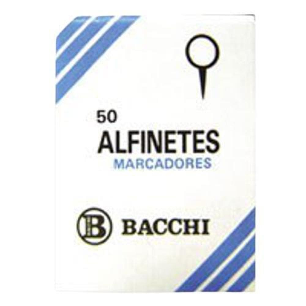 Alfinete Mapa Azul Escuro Caixa Com 50 Peças