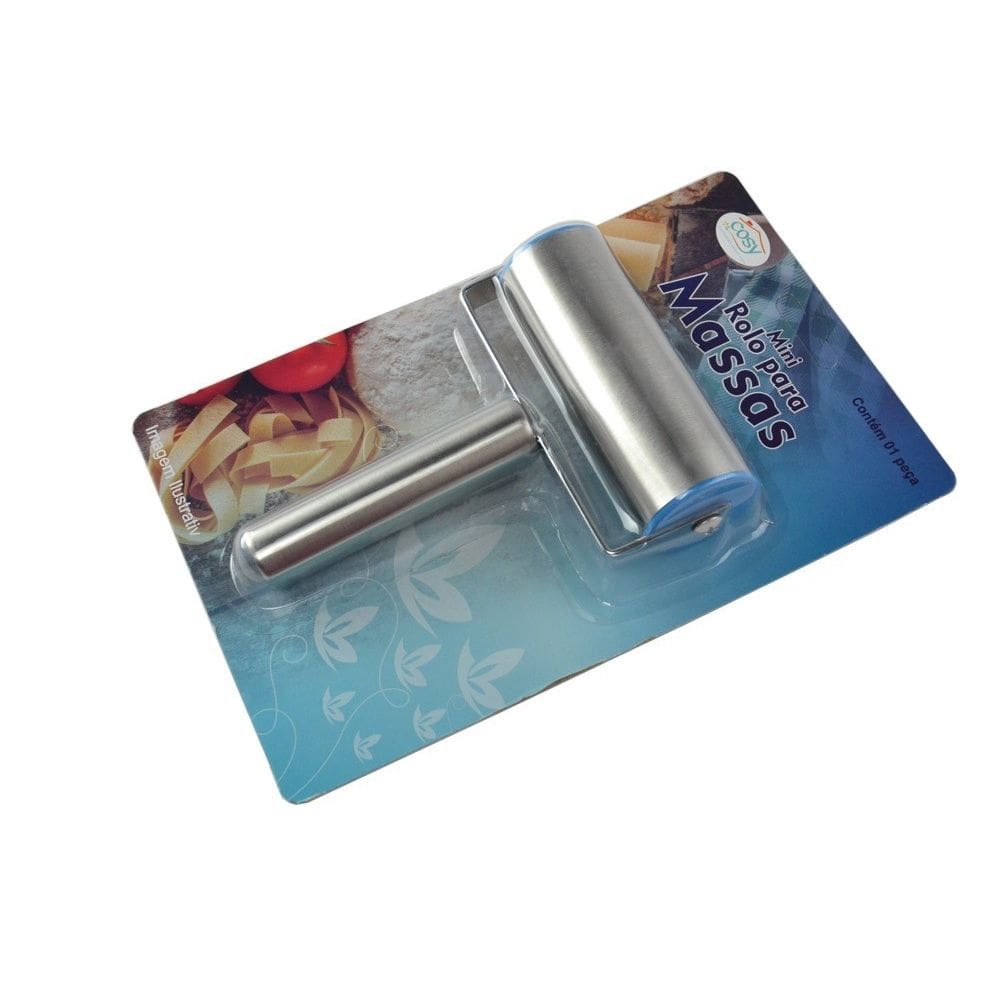 Rolo Para Massa Pequeno Com Cabo Em Aço Inox