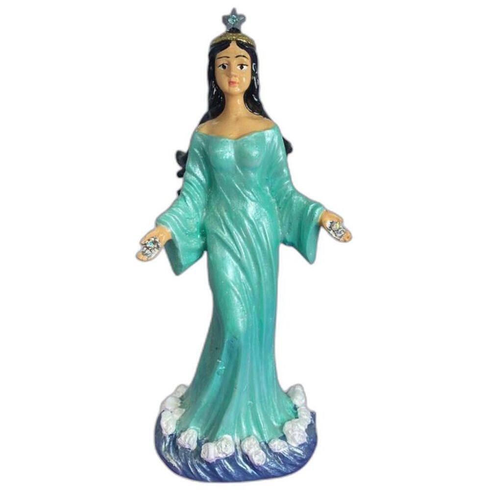 Orixá Iemanjá Rainha Mar Resina Tamanho Médio-Escolha A Cor