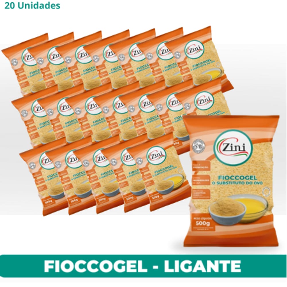 Combo Ligante Para Empanamento Fioccogel® 500g (20 Unidades)