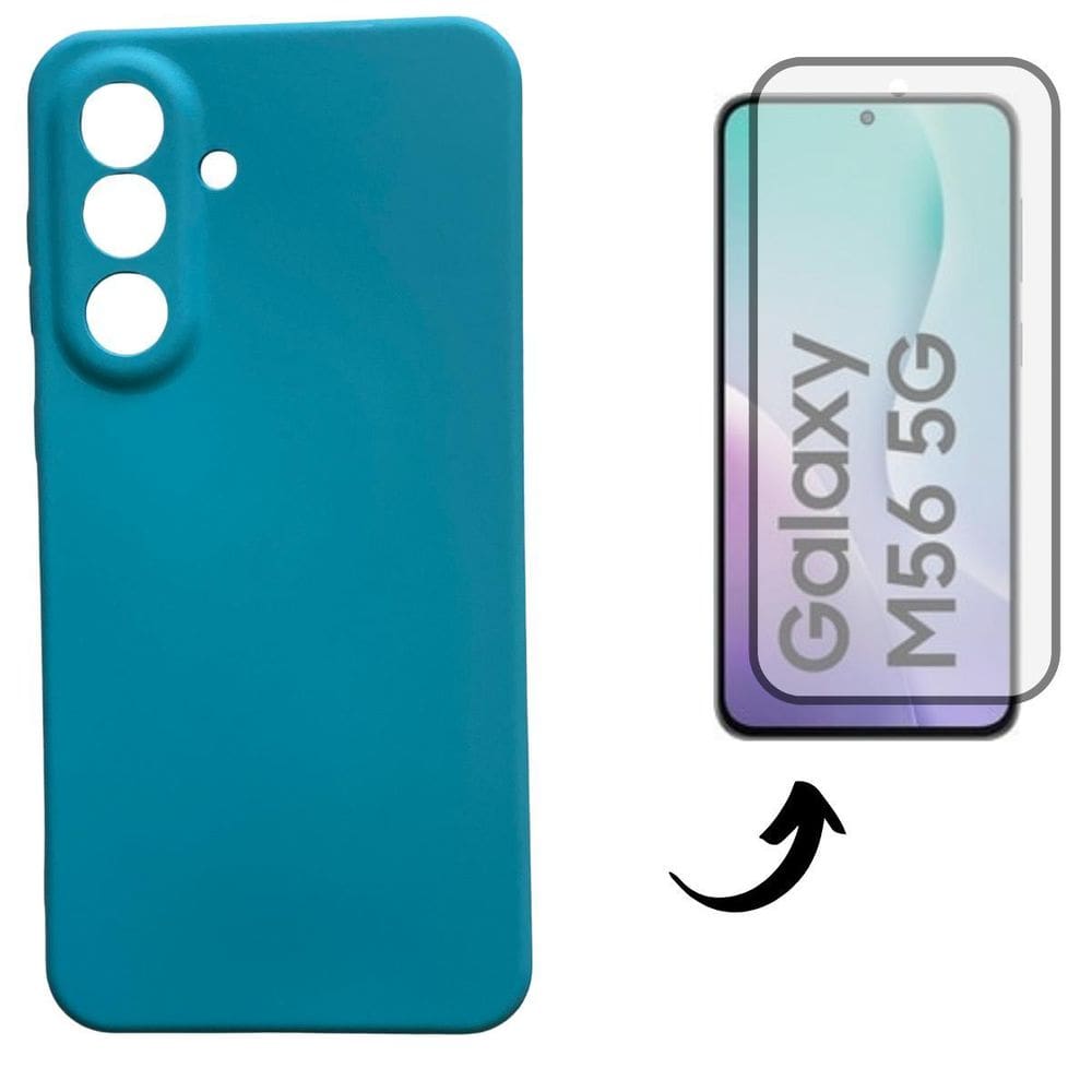 Capa + Pel Vidro 3D Compatível Para Samsung Galaxy M56 5G