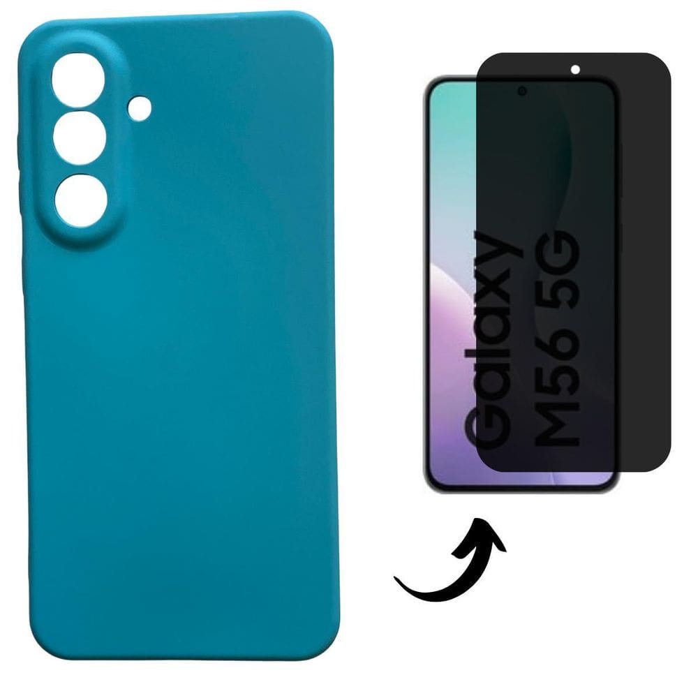 Capa + Pel 3D Privativo Compatível Com Samsung Galaxy M56 5G
