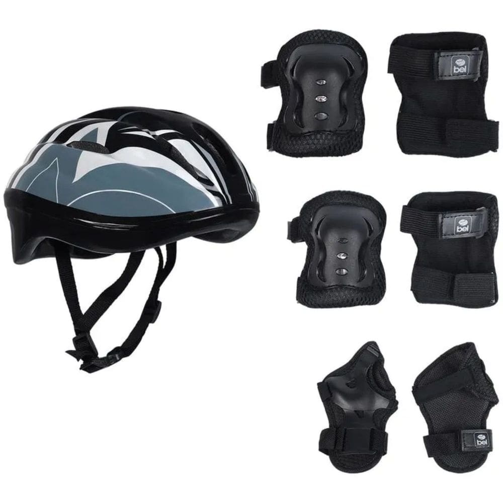 Conjunto de Proteção Radical Esportiva kit 7 peças Ajustável Tamanho G Belfix