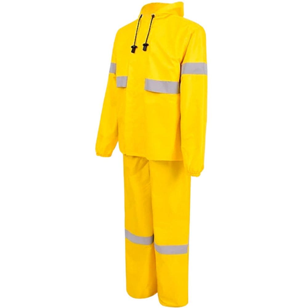 Conjunto Jaqueta e Calça Ventilado Nylon Amarelo Vértice CA 28740/28742