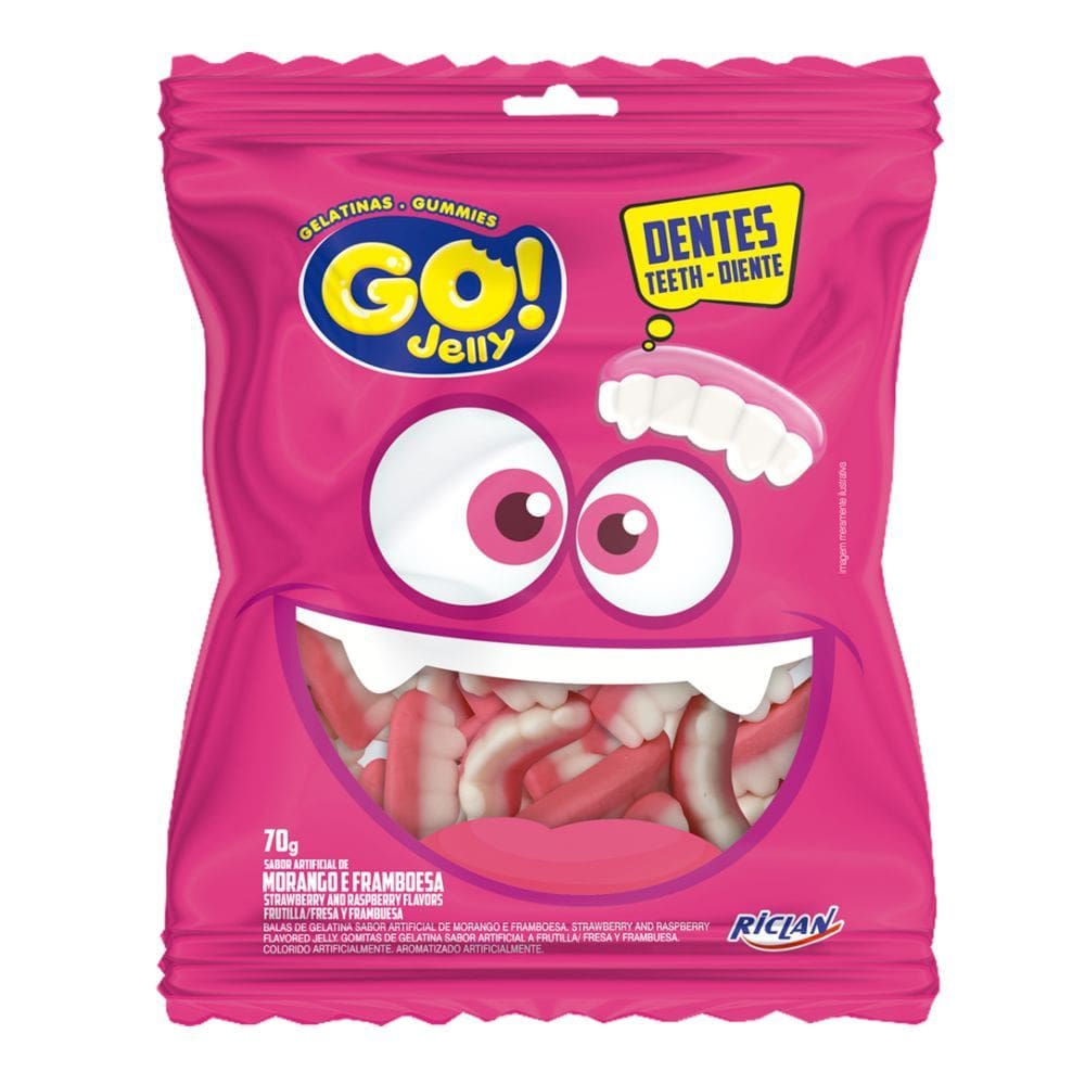 Bala GO! Jelly Dentadura 70g
