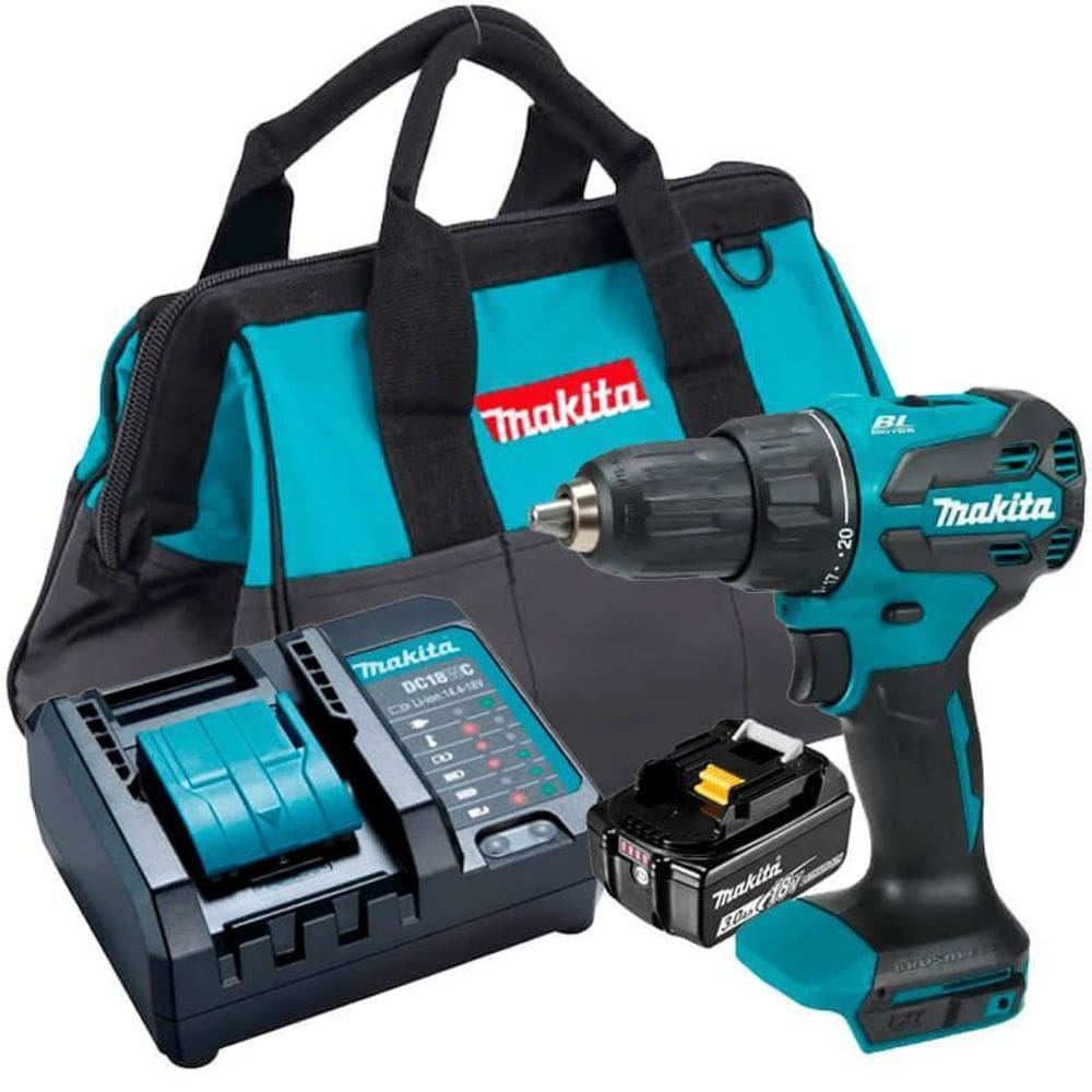 Kit Parafusadeira, Bolsa, Carregador E Bateria Lxt Makita