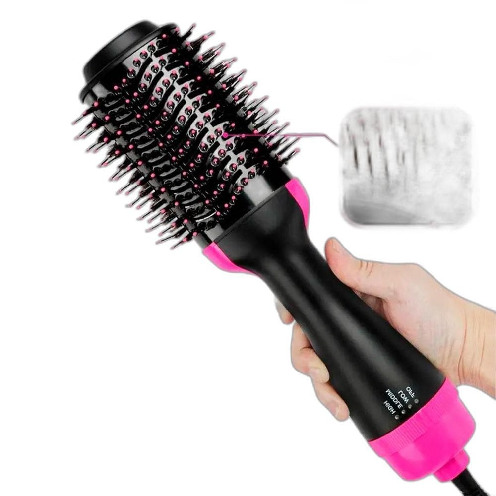 Escova Alisadora Elétrica Cabelo Rosa E Preto Excelente