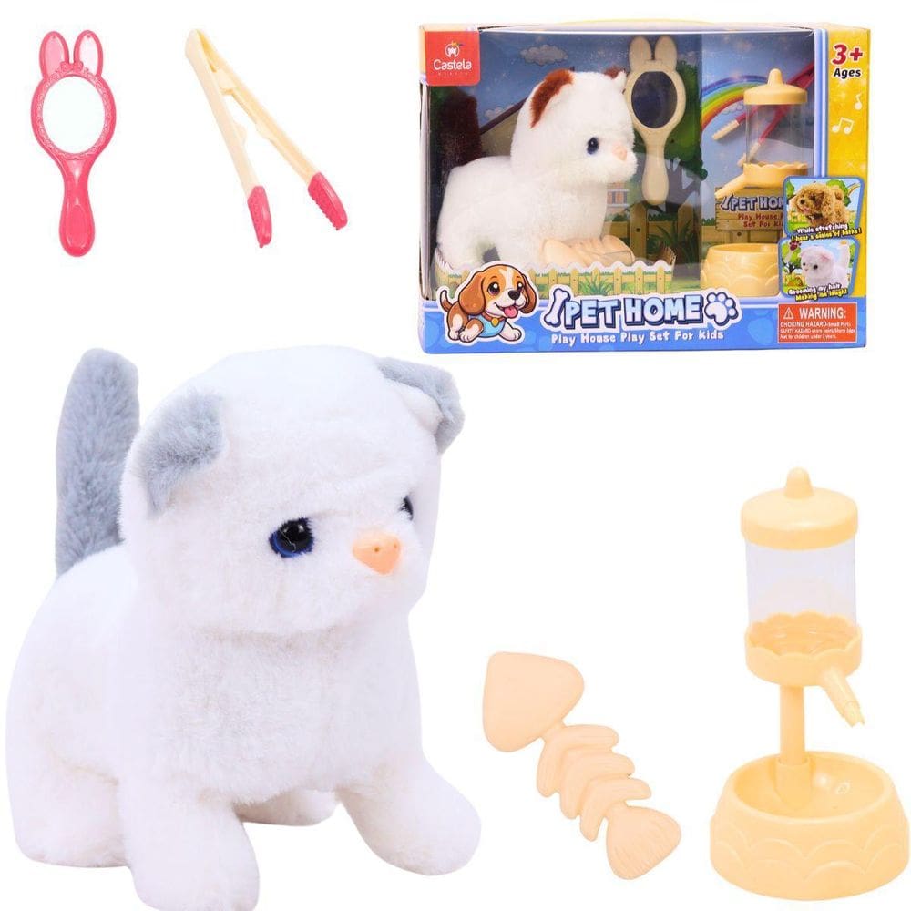 Gatinho De Pelúcia Interativo Acessórios - Castela