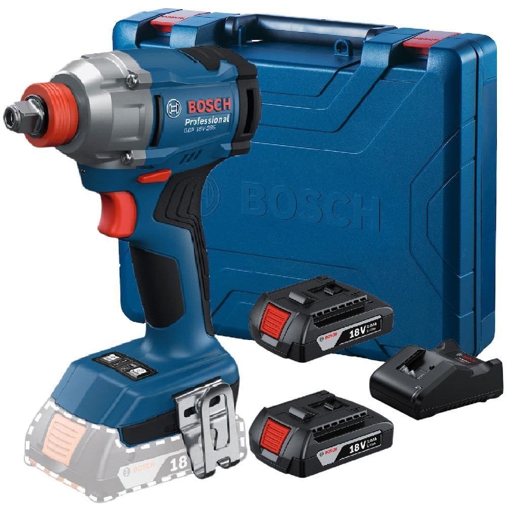Parafusadeira Chave Impacto 18V C/2 Bateria Gdx18V-285 Bosch