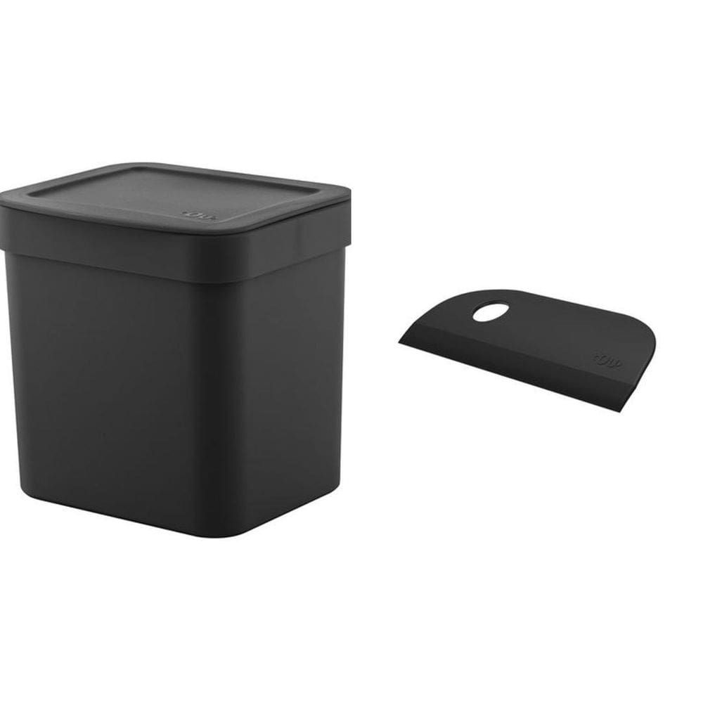 Kit Lixeira Trium C Tampa 4,7Litros + Rodinho De Pia Cozinha