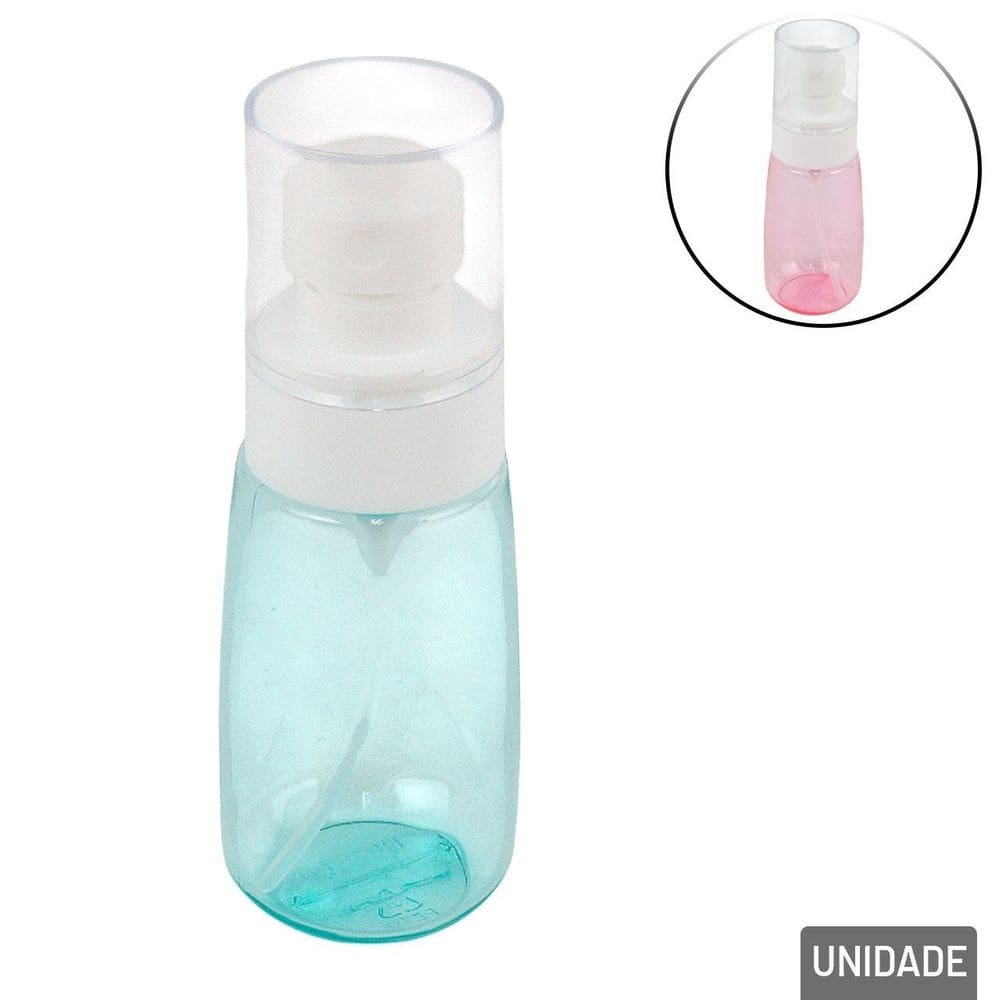 Frasco Multiuso de Plástico 50ml Spray Color - Tudo em Caixa