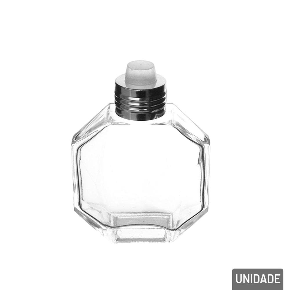 Frasco Para Difusor de Vidro 100ml com Tampa Color - Tudo em Caixa