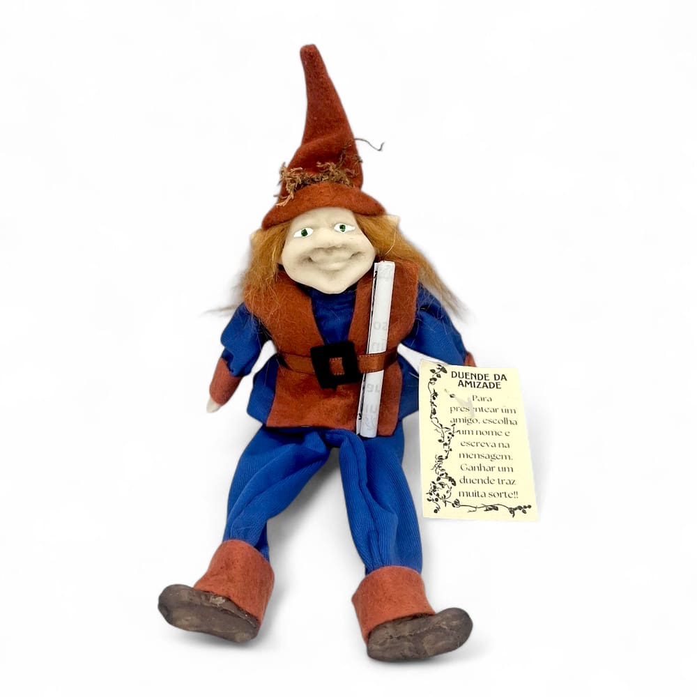 Estátueta Duende da Amizade Abundância de Sorte Total 24 cm