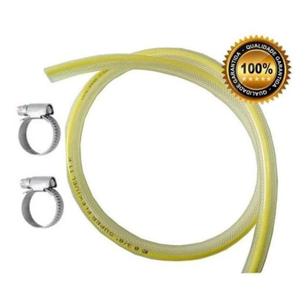 3 Metros Mangueira 3/8 Gás Botijão Glp Cozinha