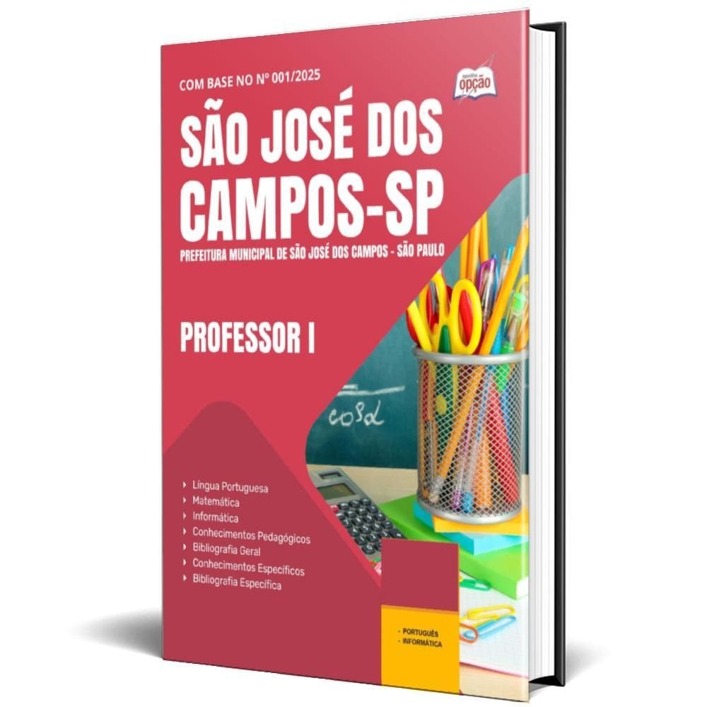 Apostila Prefeitura São José Dos Campos Sp 2025 Professor I