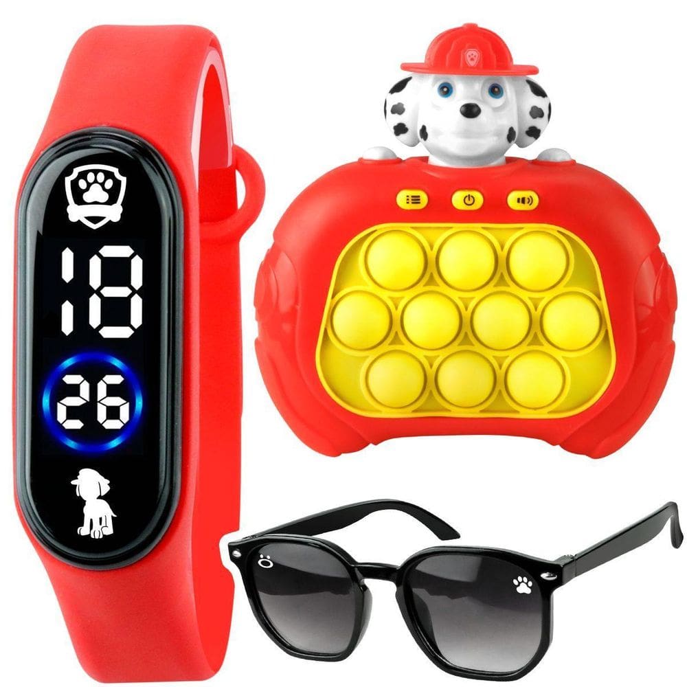 Relogio Infantil Digital + Oculos Sol Silicone