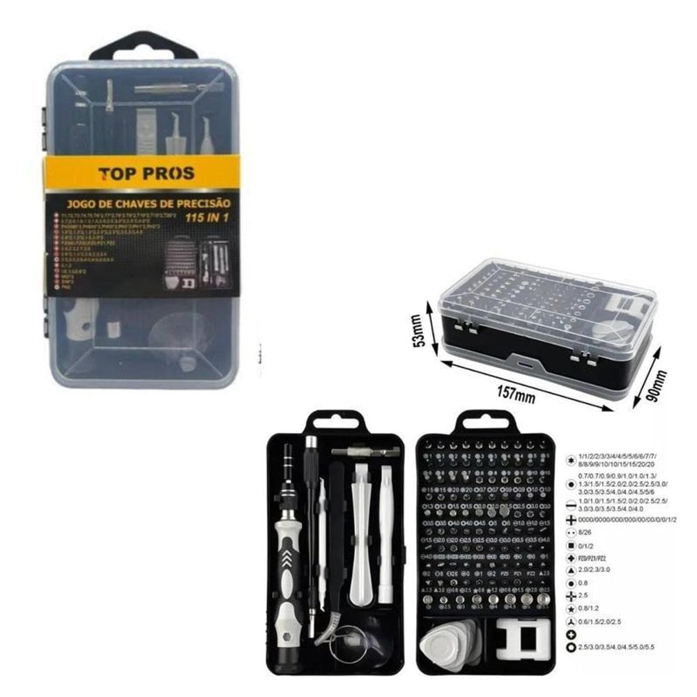 Kit Ferramentas Manutenção Celulares E Pcs 115X1