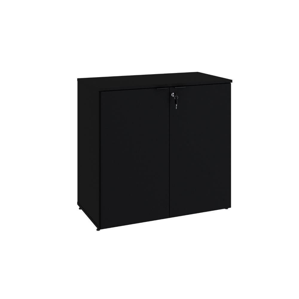 Armário Baixo Com 02 Portas 75x80x42cm Wlab80 Preto Tx