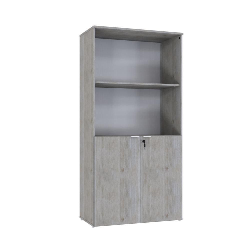 Armário Alto Estante Com 02 Portas 161,5x80x42cm Wlae80 Snow - Branco