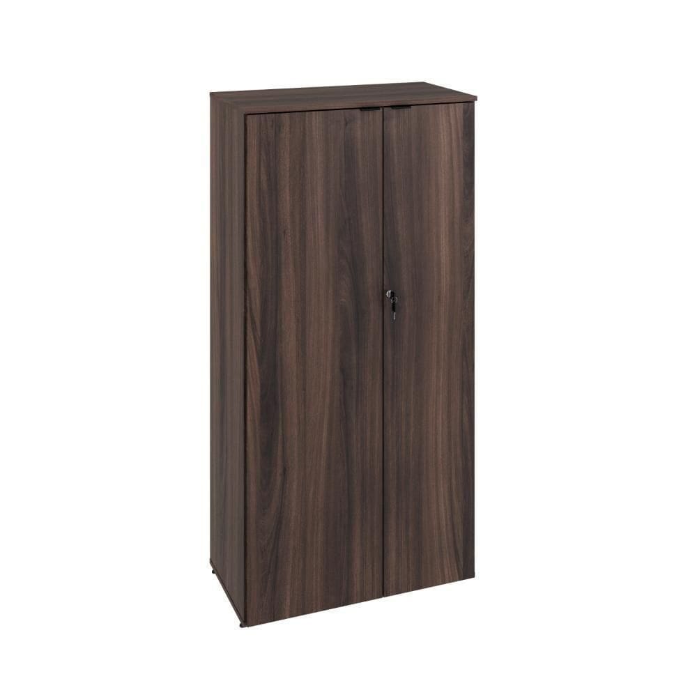 Armário Alto Fechado Com 02 Portas 161,5x80x42cm Wlaf80 Nogal - Preto