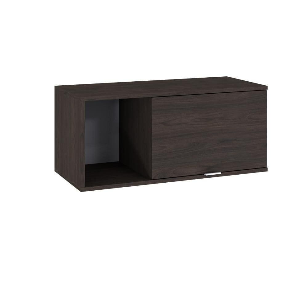 Armário Aéreo Com nicho E Porta Basculante 35x80x35cm Wlnp80 Terracota - Branco
