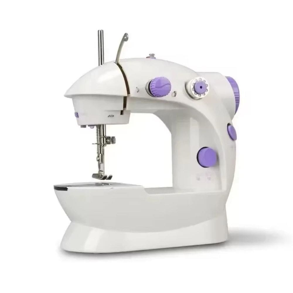 Máquina De Costura Portátil Mini, Reta, Bivolt E Prática