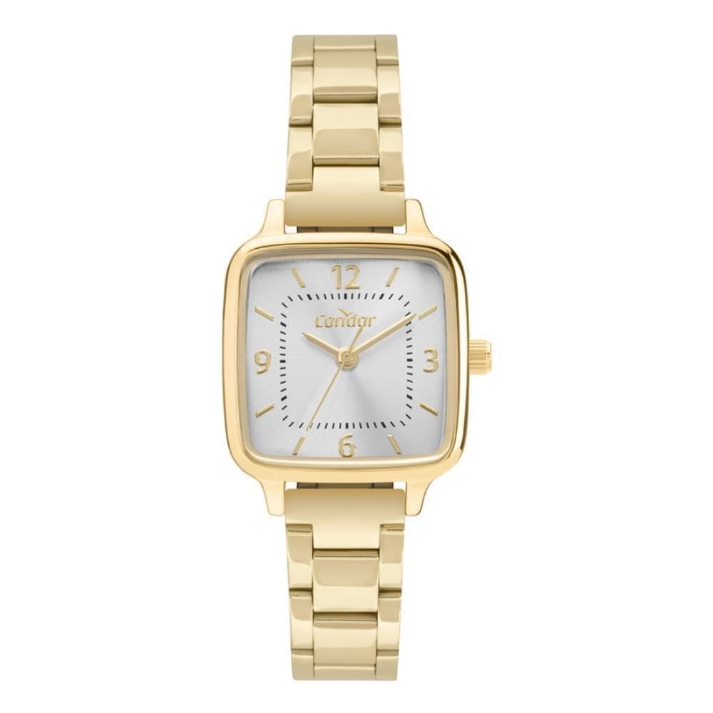 Relógio Condor Feminino Ref: Co2035Nss/4K Retangular Dourado