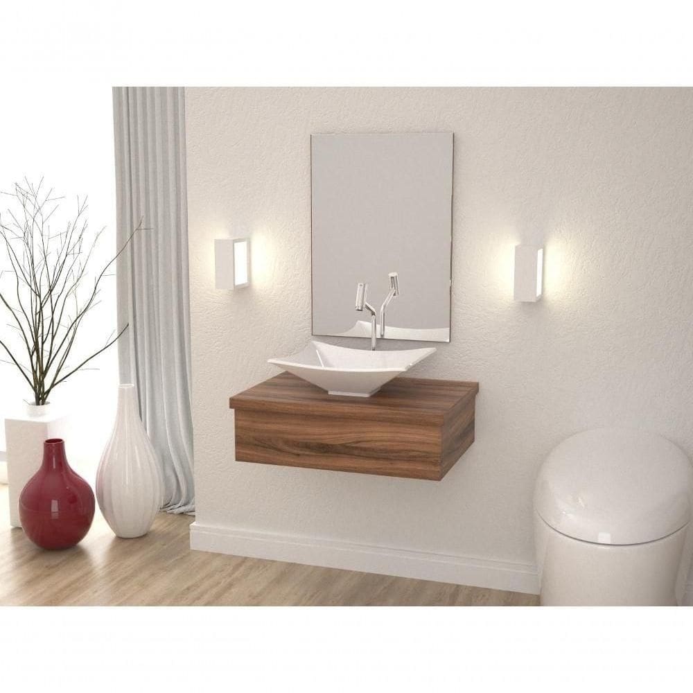 Conjunto Bancada C-cuba L38 Metrópole 600 Carvalho Dark Nogal