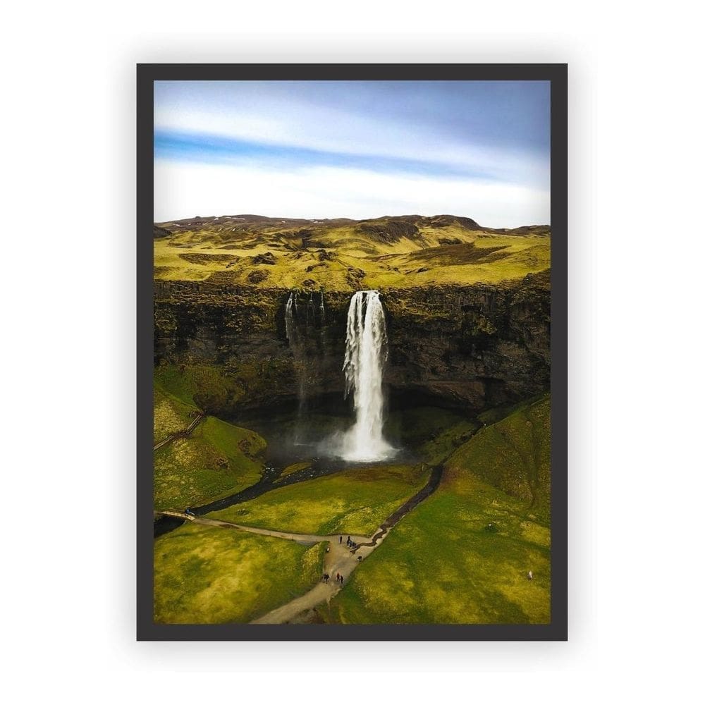 Quadro Decorativo Paisagens Variadas Moldura Preta Mod 11
