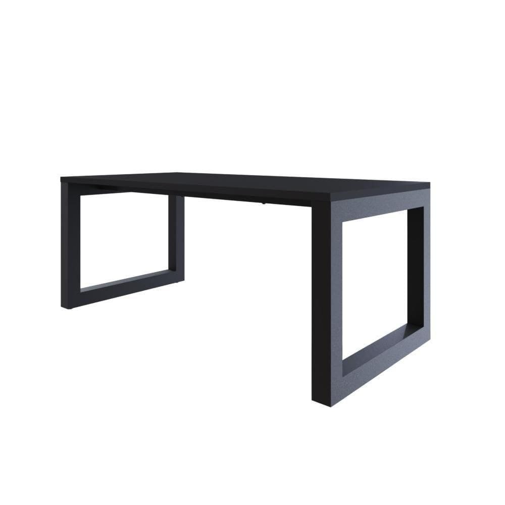 Mesa De Jantar Bronx 180x90x77cm Brmj9180 Preto Tx - Preto Tx/
