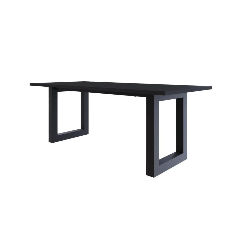 Mesa De Jantar Bronx R 200x90x77cm Brmj9200r Preto Tx - Preto Tx/