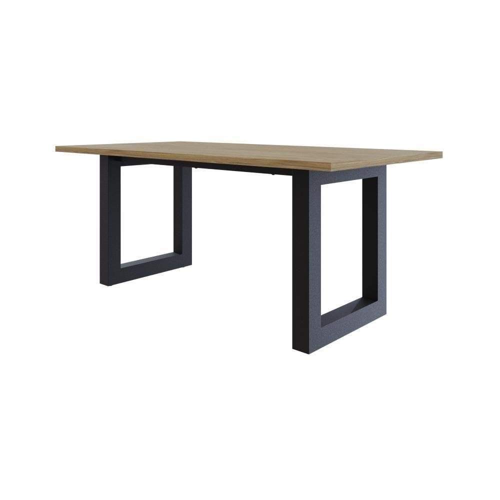 Mesa De Jantar Bronx R 180x90x77cm Brmj9180r Vermont Oak - Vermont Oak/