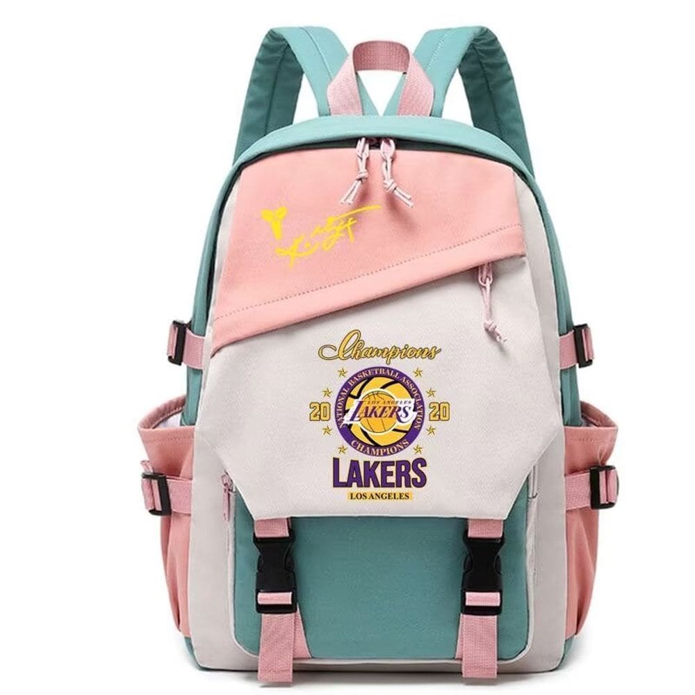 Mochila Sanmu Causal Style Basketball Team Lakes Print