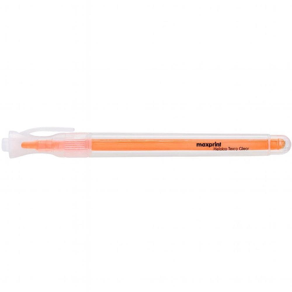 Caneta Marca Texto Maxprint Clear Laranja Unidade