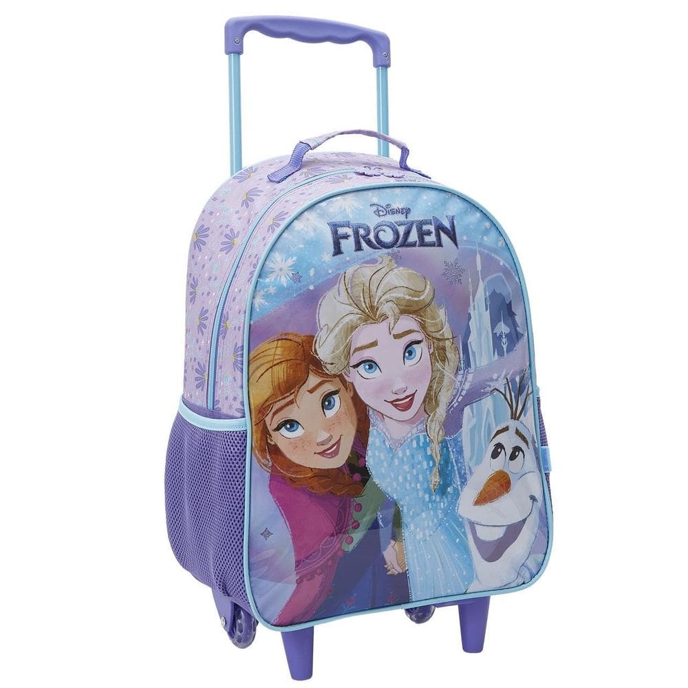 Mochila Infantil Escolar Frozen Princesa Disney Mala Rodinha