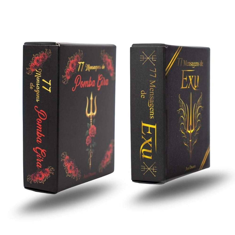Kit Com 2 Box 77 Mensagens Diárias De Pomba Gira E Exu