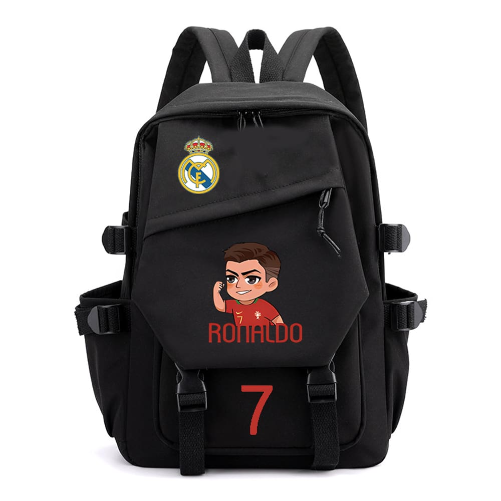 Mochila Sanmu Causal Style com impressão digital Portugal Ronaldo