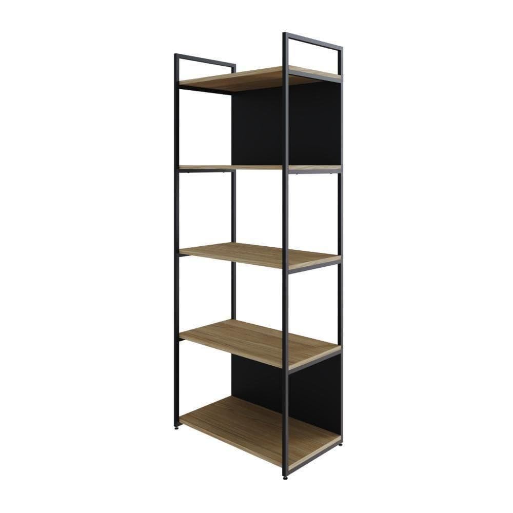Estante C/05 Prateleiras 152x60x33cm C/fundo Yon Vermont Oak/ Vermont Oak/