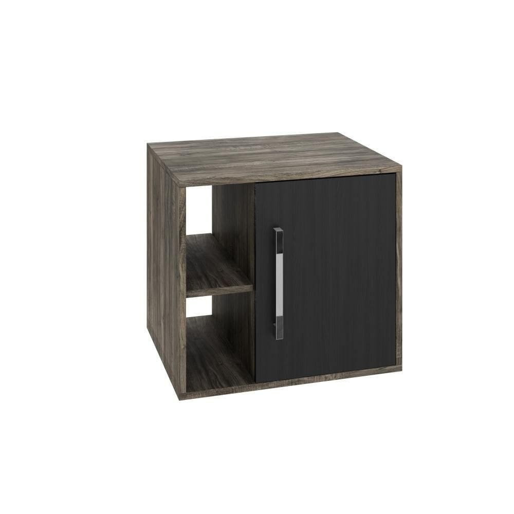 Gabinete Soft 500 Perffect Acetinado Carvalho Dark C-preto ônix