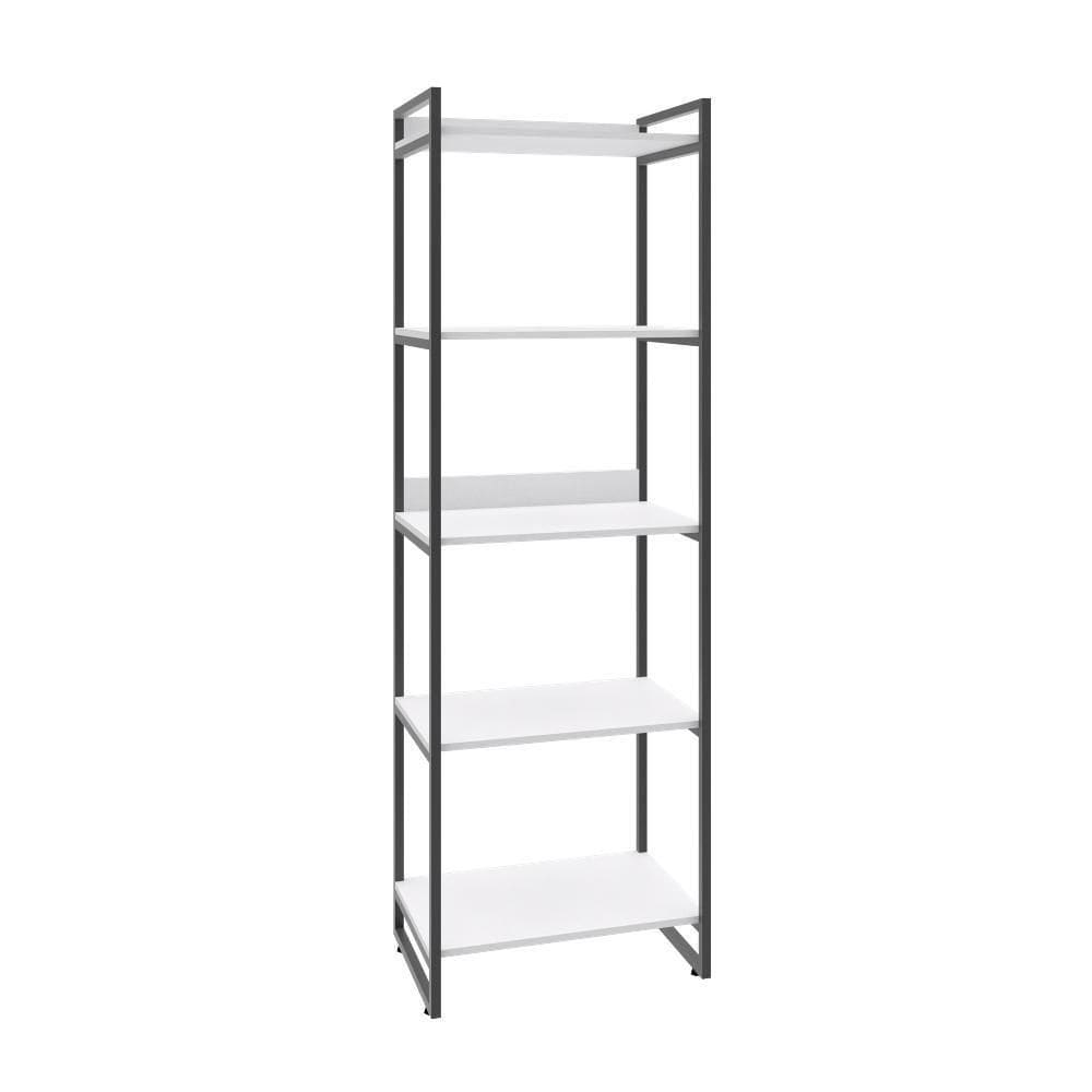 Estante Kuadra 60x40x187cm C/05 Prateleiras Branco Chess / Branco Chess /