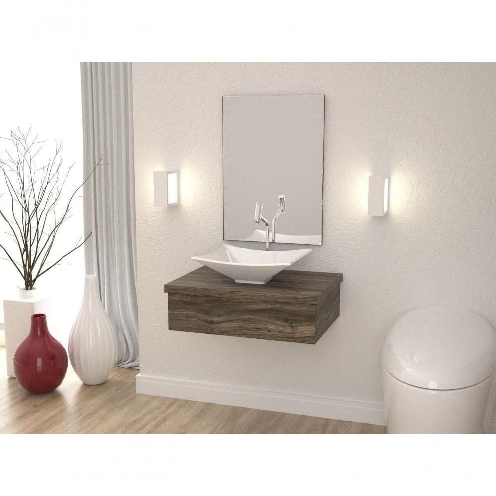 Conjunto Bancada C-cuba L38 Metrópole 600 Carvalho Carvalho Dark
