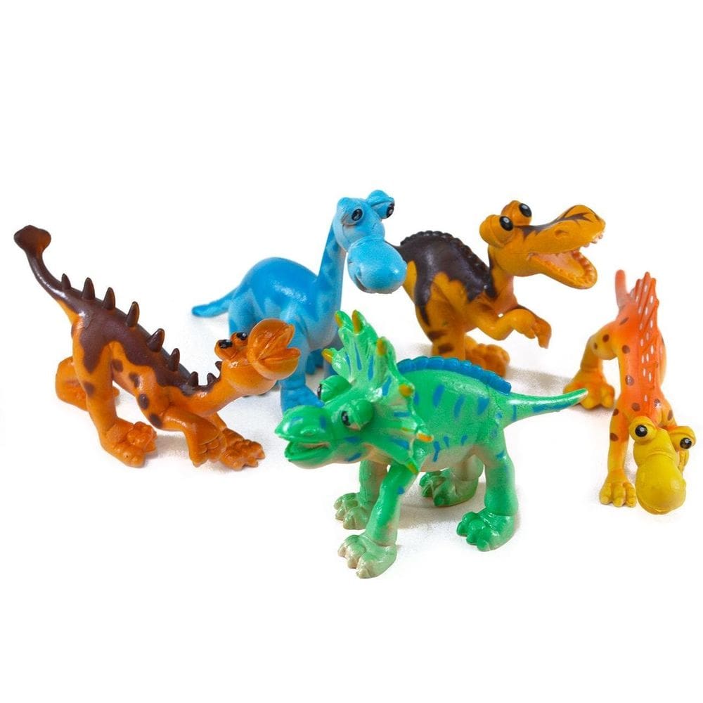 KIT Animais de Plástico 05 Peças Dinossauro - Tudo em Caixa