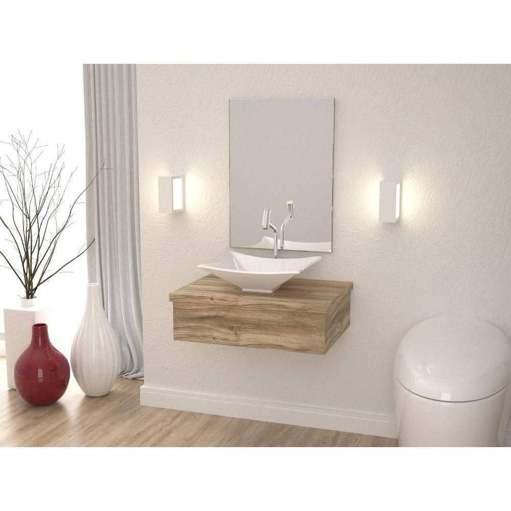 Conjunto Bancada C-cuba L38 Metrópole 600 Branco Chess Carvalho
