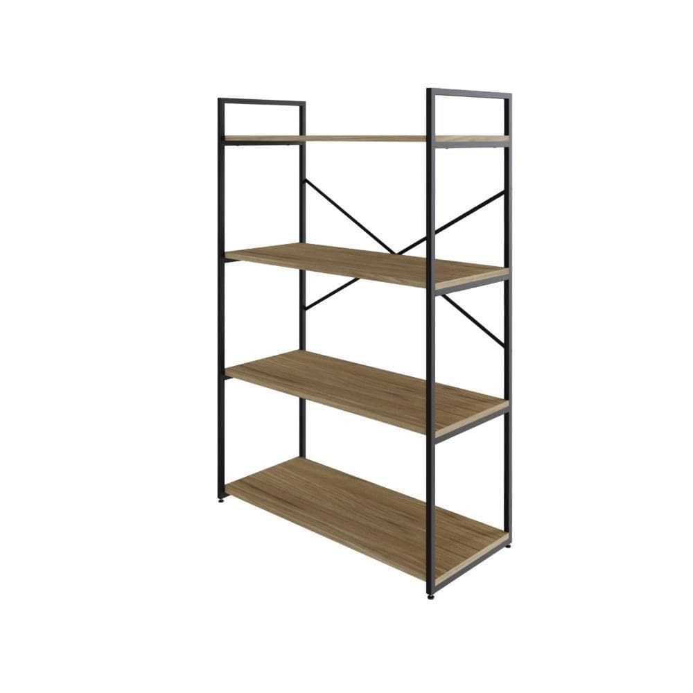 Estante C/04 Prateleiras 118x80x33cm Yon Vermont Oak/ Vermont Oak/