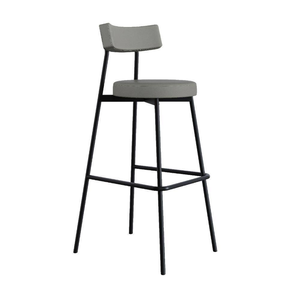 Banqueta Alta Stout Ae: 100 / Aa: 75cm Bqst7510 Courino Venus Cinza Cinza