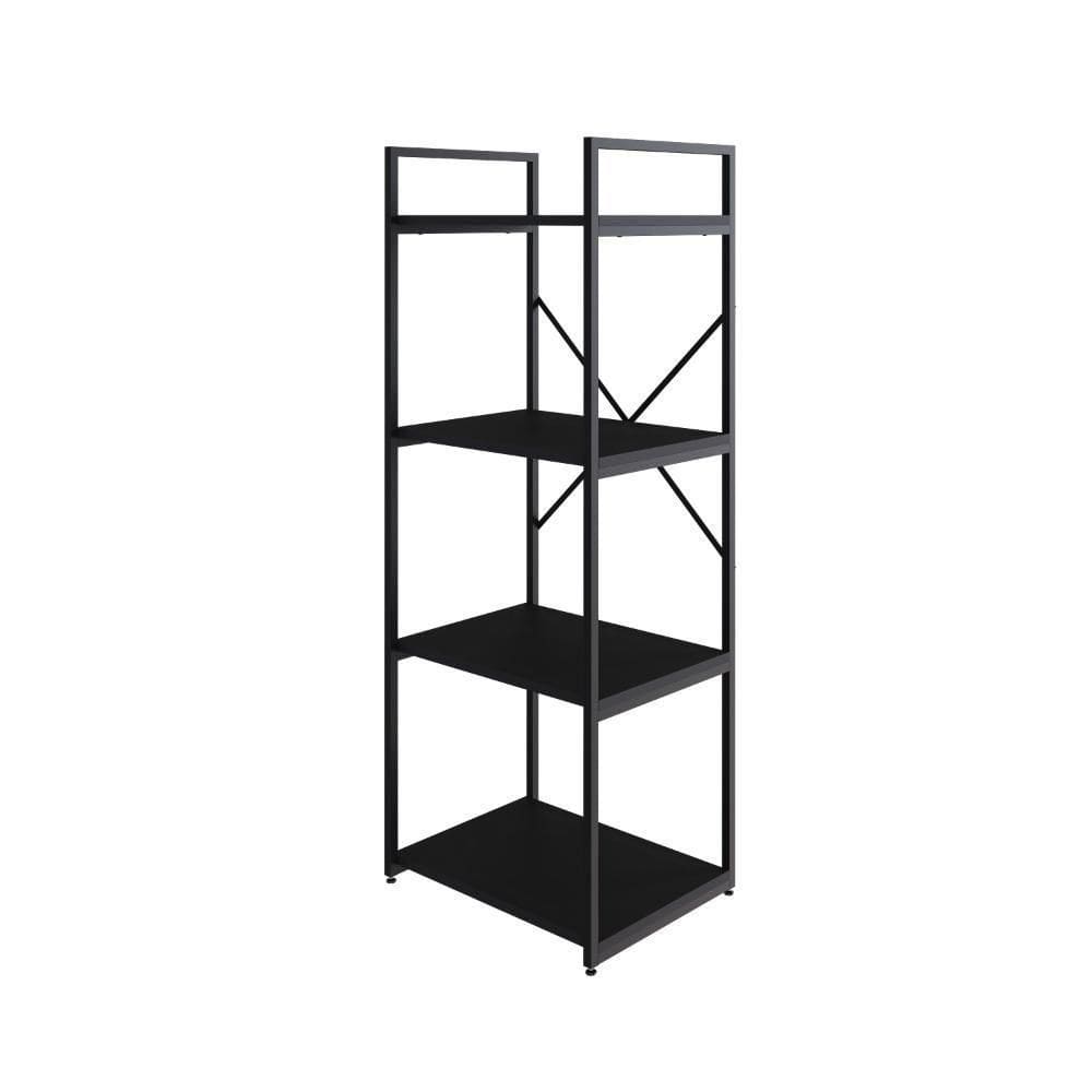 Estante C/04 Prateleiras 118x45x33cm Yon Preto Tx/ Preto Tx/