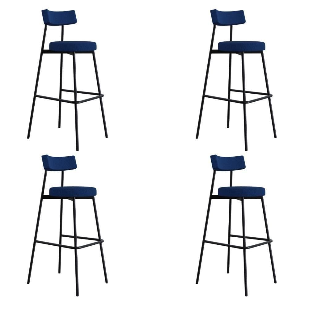 Banqueta Alta Stout Ae: 100 / Aa: 75cm C/04 Un. Azul Jeans City Azul Jeans City