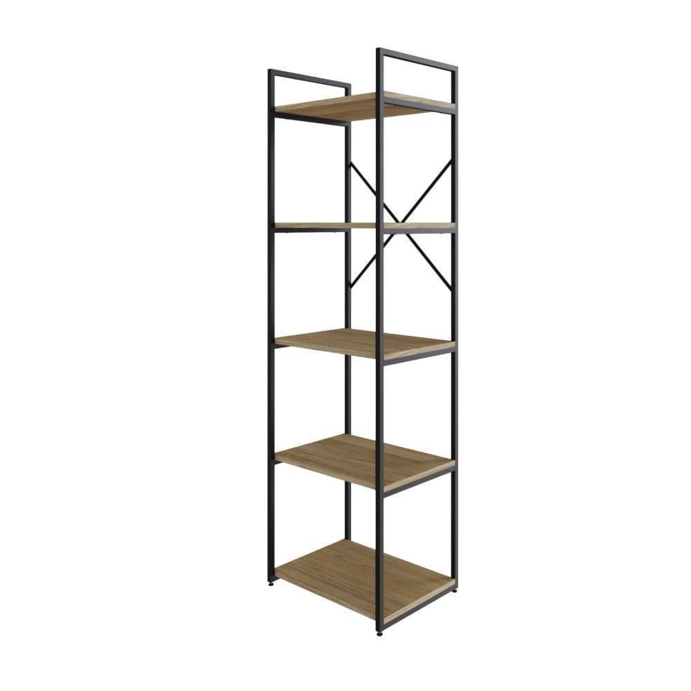Estante C/05 Prateleiras 152x45x33cm Yon Vermont Oak/ Vermont Oak/