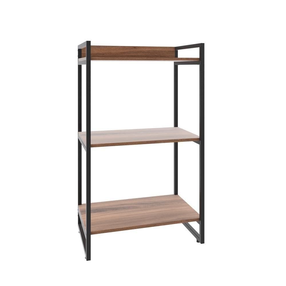 Estante Kuadra 60x40x104cm Com 03 Prateleiras Nogal /