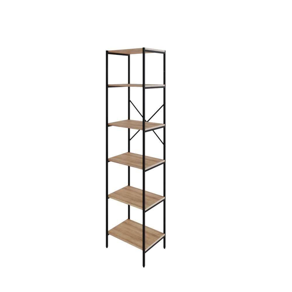 Estante C/06 Prateleiras 186x45x33cm Tub Tueh1846 Lâmina Mel - Lâmina Mel /